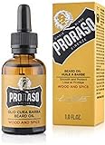 Proraso Beard Oil, Wood & Spice, 30 ml, Bartöl mit Zedernholz & Zitrus-Duft,...